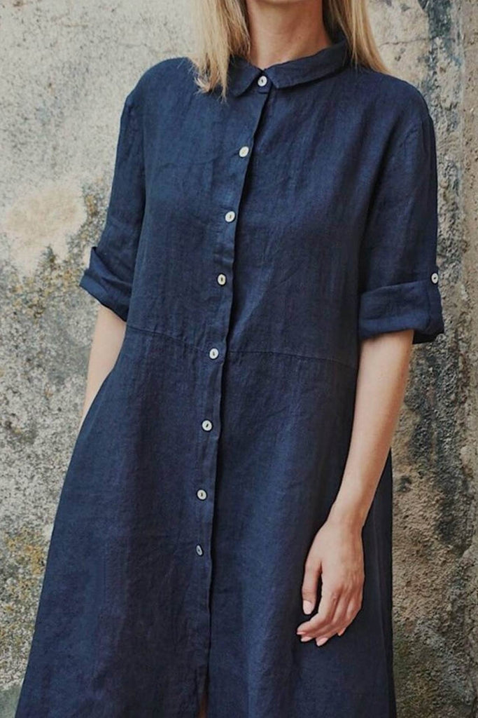 WW | Unregelmäßiges Hemdkleid