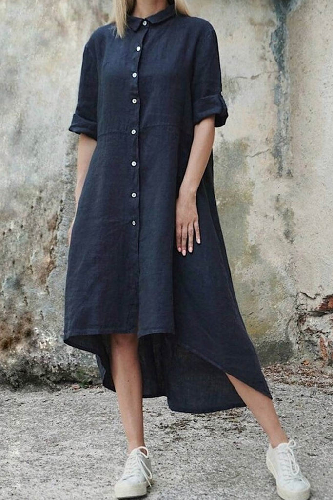 WW | Unregelmäßiges Hemdkleid