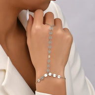 WW | Kreative Kleine Kettenarmband Fingerringe