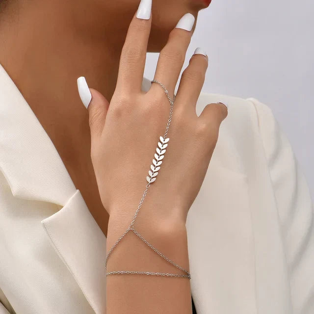 WW | Kreative Kleine Kettenarmband Fingerringe