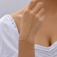 WW | Kreative Kleine Kettenarmband Fingerringe