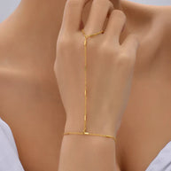 WW | Kreative Kleine Kettenarmband Fingerringe