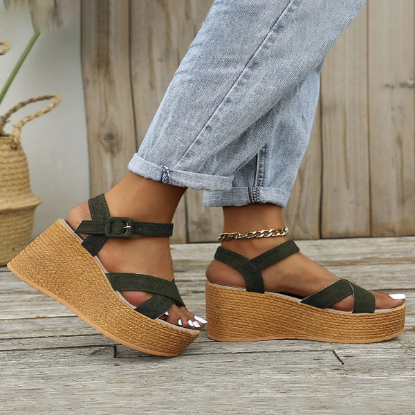 W&W Mode - Orthopädische Plateau Sandalen