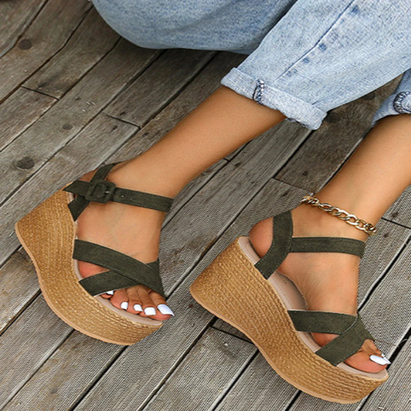 W&W Mode - Orthopädische Plateau Sandalen