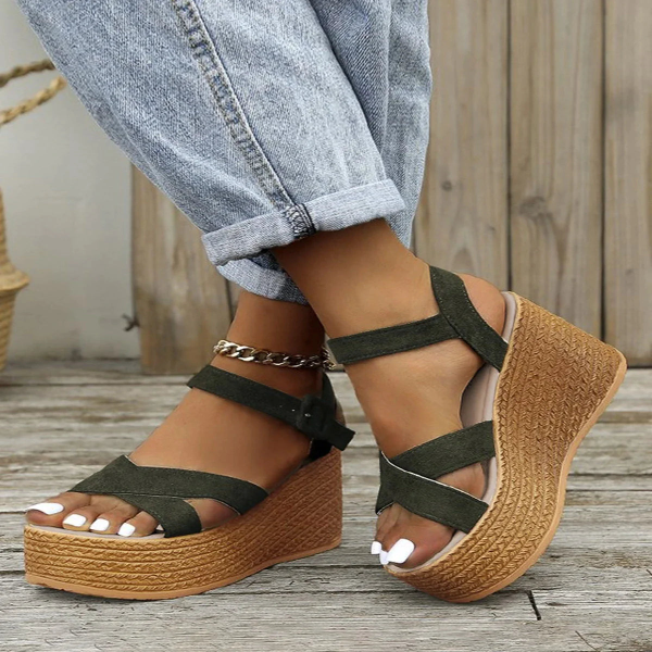 W&W Mode - Orthopädische Plateau Sandalen