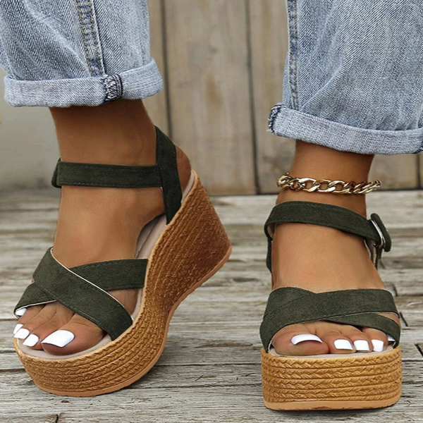 W&W Mode - Orthopädische Plateau Sandalen