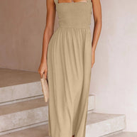 WW | Crisscross Tie-Back Midi Kleid