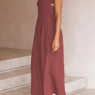 WW | Crisscross Tie-Back Midi Kleid