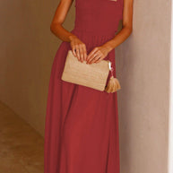 WW | Crisscross Tie-Back Midi Kleid