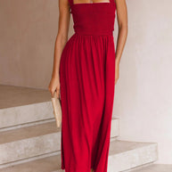 WW | Crisscross Tie-Back Midi Kleid