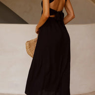 WW | Crisscross Tie-Back Midi Kleid