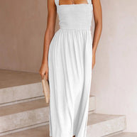 WW | Crisscross Tie-Back Midi Kleid