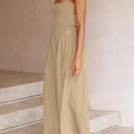 WW | Crisscross Tie-Back Midi Kleid