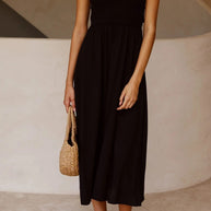 WW | Crisscross Tie-Back Midi Kleid