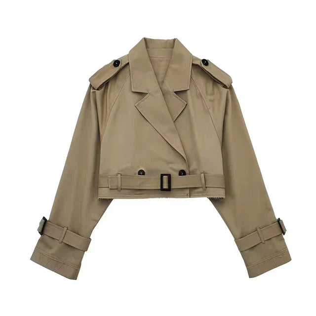 WOLFF - Stilvoller Cropped Trenchcoat