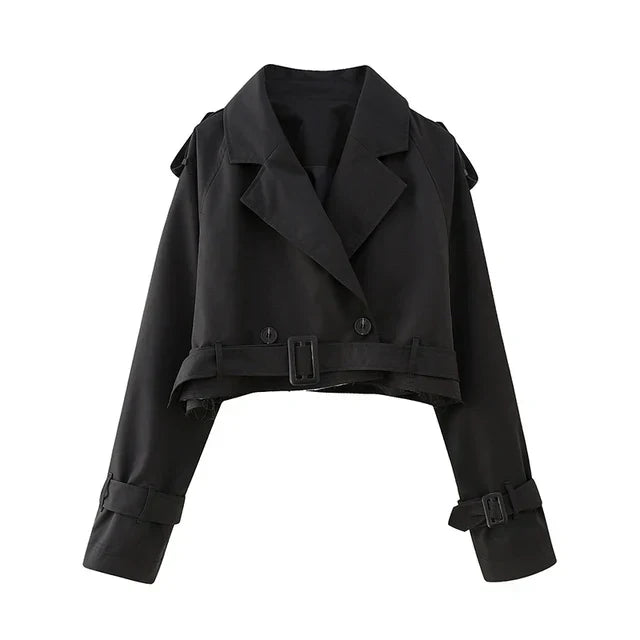 WOLFF - Stilvoller Cropped Trenchcoat