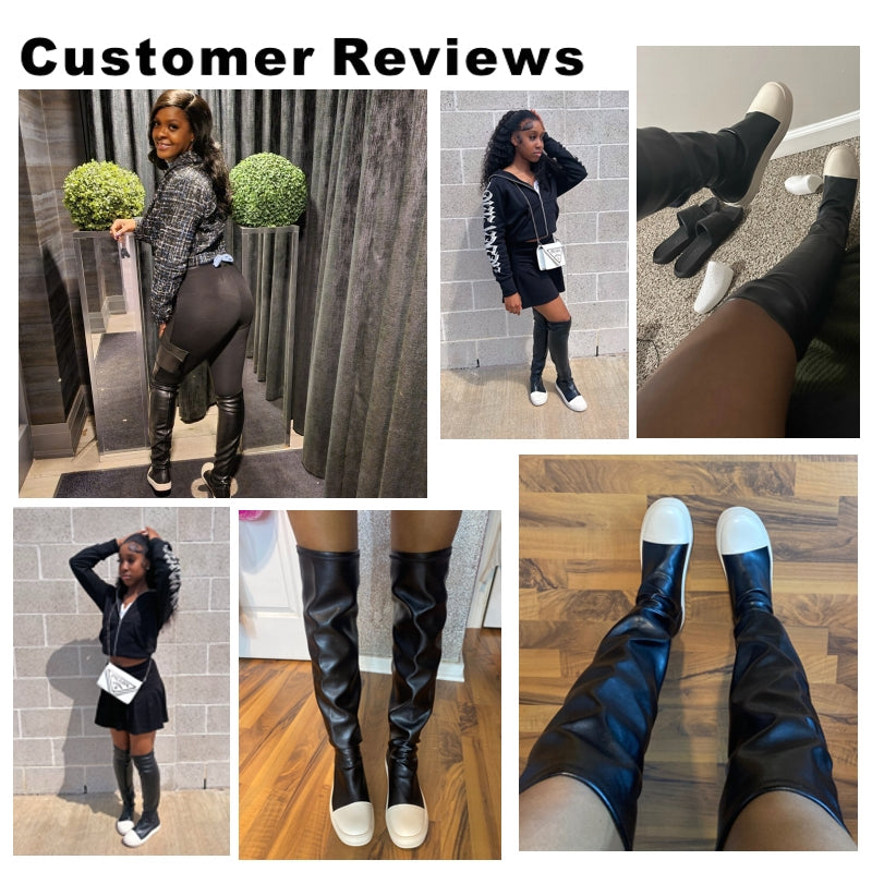 W&W Mode | Flache Stiefel für Frauen