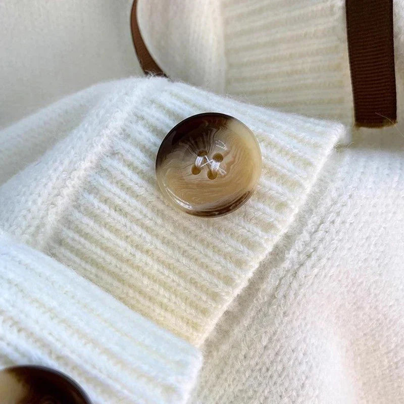 Cardigan mit Kontrastdetails
