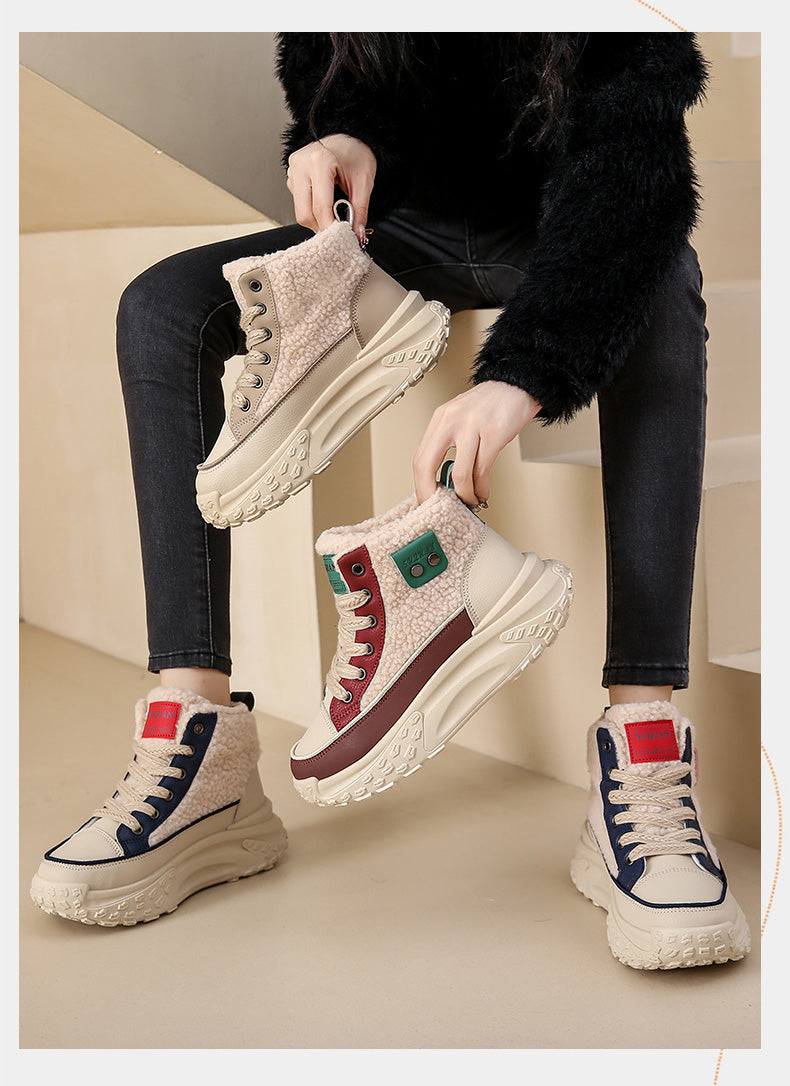 W&W Mode – Wasserdichte Plüsch-Stiefeletten
