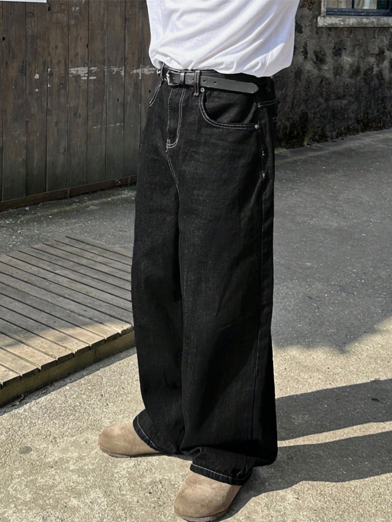 WW | Herren Sommerweite Denim-Jeans