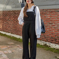 WW | Schräge Tasche Denim Latzhose ohne Sweatshirt