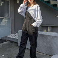 WW | Schräge Tasche Denim Latzhose ohne Sweatshirt