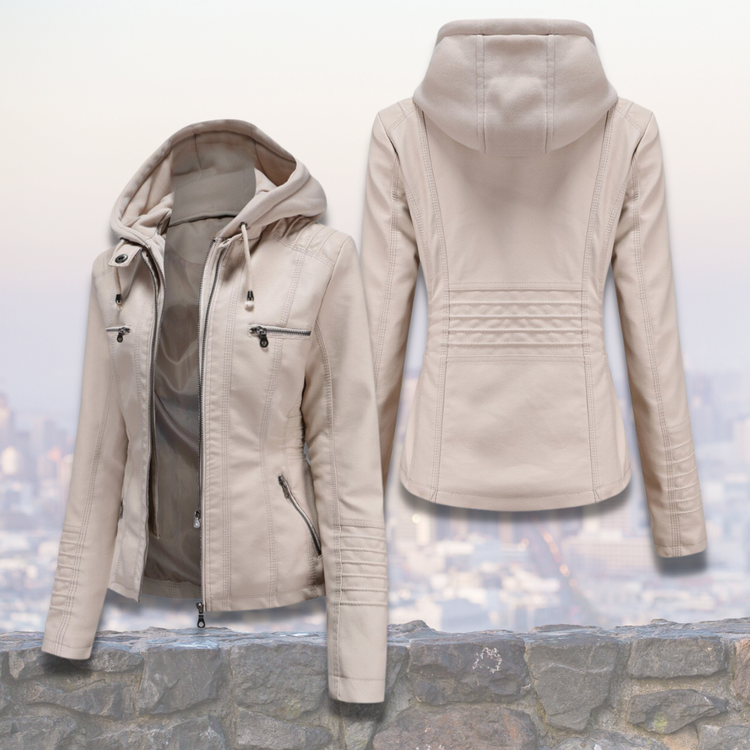 Bequeme Lederjacke