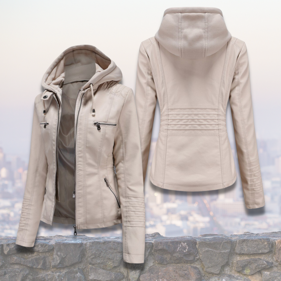 Bequeme Lederjacke