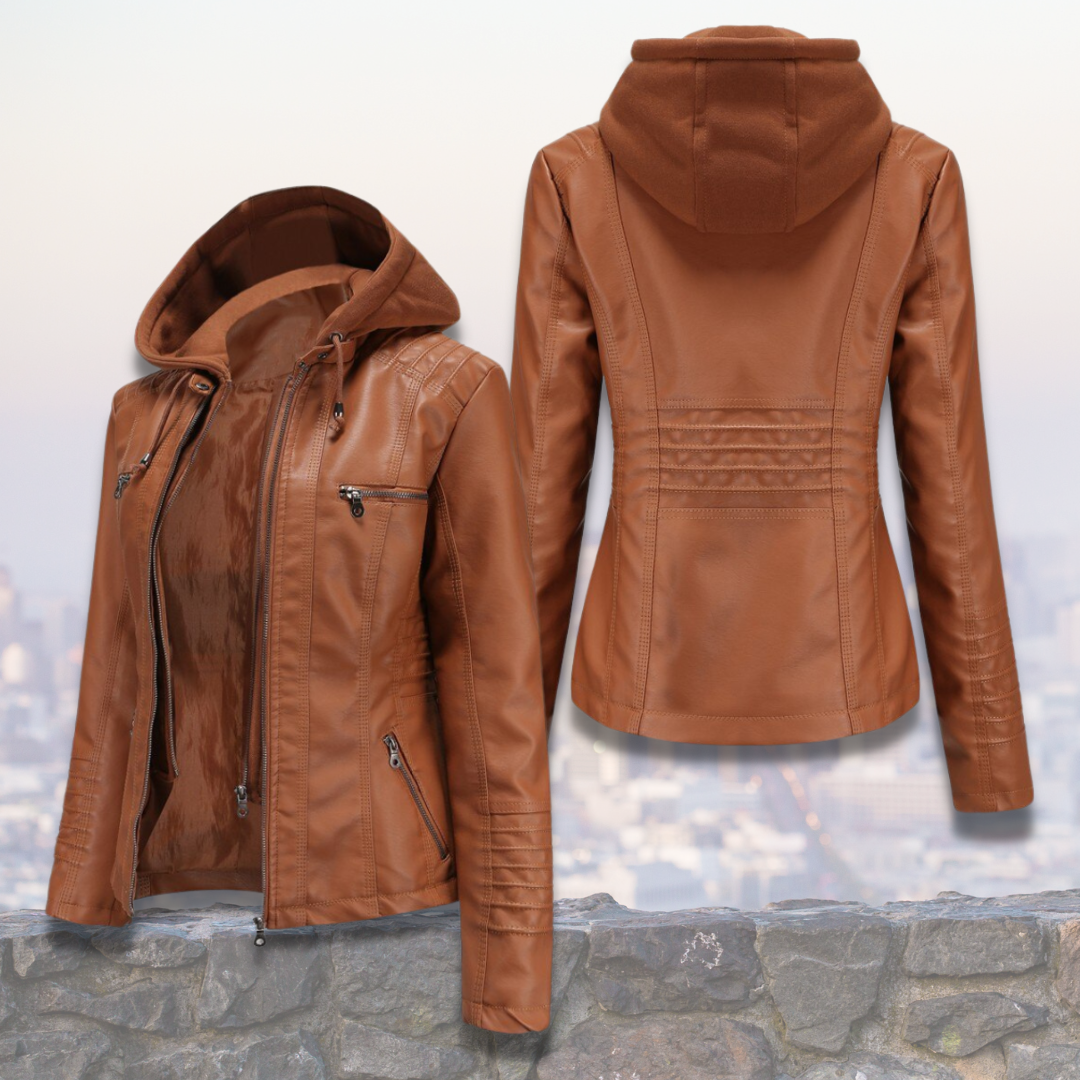 Bequeme Lederjacke
