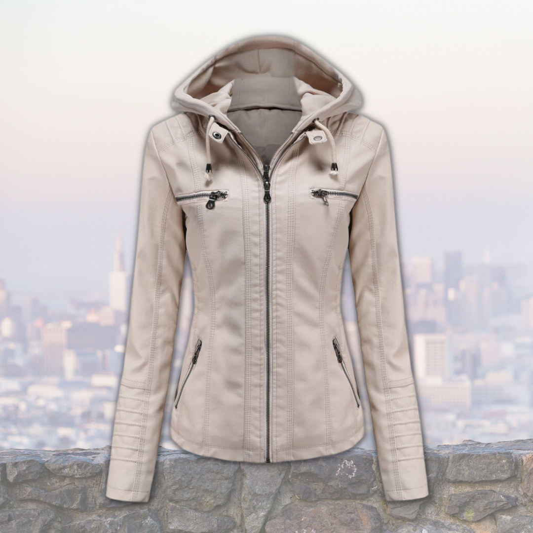 Bequeme Lederjacke