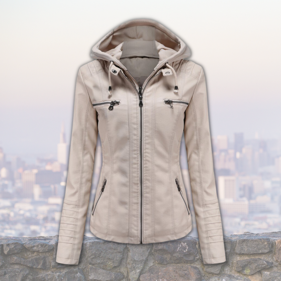 Bequeme Lederjacke