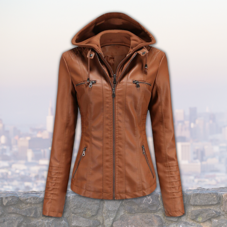 Bequeme Lederjacke