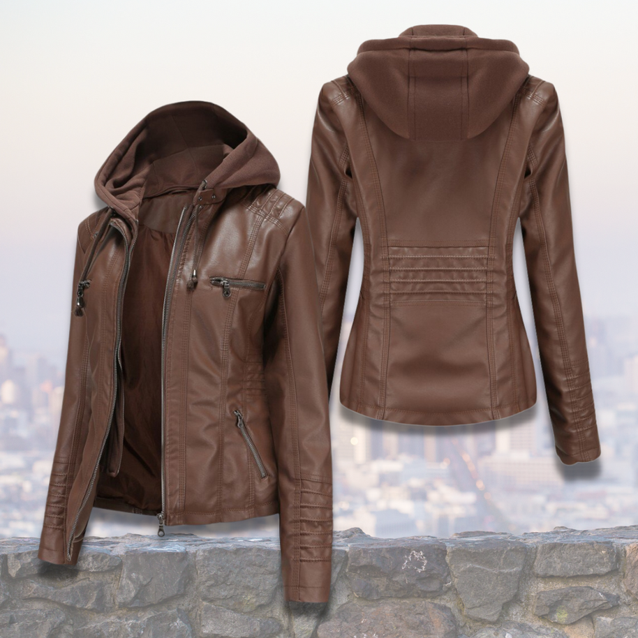 Bequeme Lederjacke