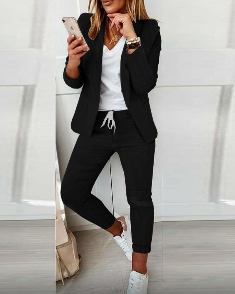 W&W Mode Damenanzug | Zweiteiler hose und blazer sommer