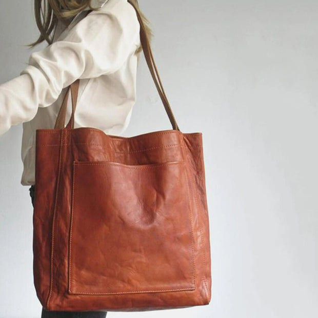 WW - Damen Lederschultertasche