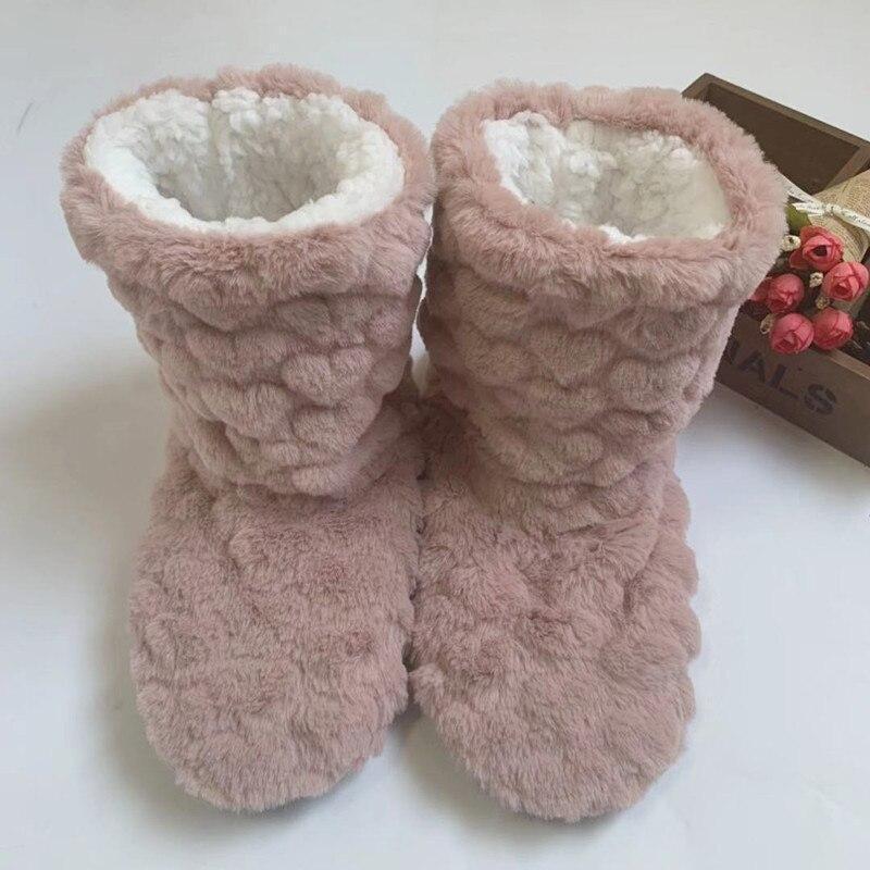 W&W Mode | Plüsch Hausschuh - gemütliche Fleece-Pantoffeln