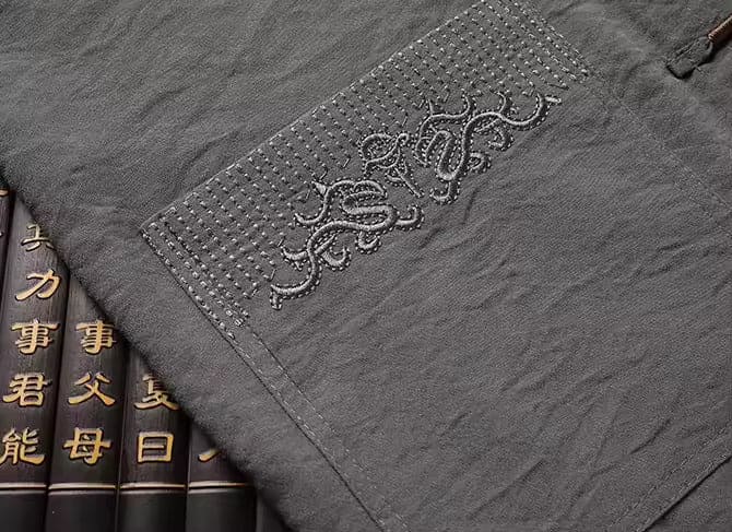 WW | Östliches Leinen-Set Mit Langen Ärmeln