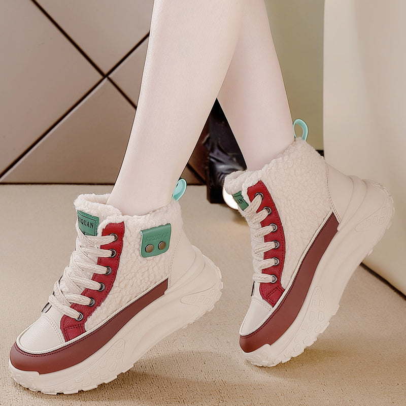 WW – Wasserdichte Plüsch-Stiefeletten