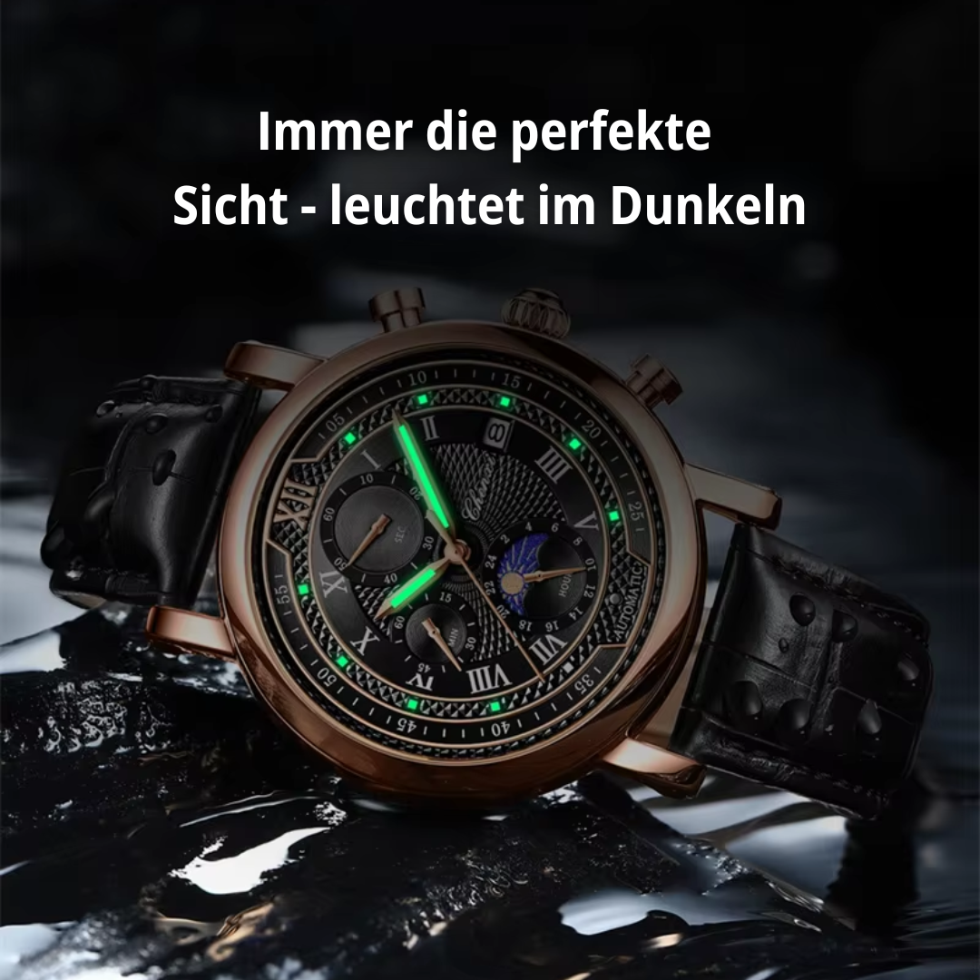 WW | Herren Armbanduhr Mit Lederarmband