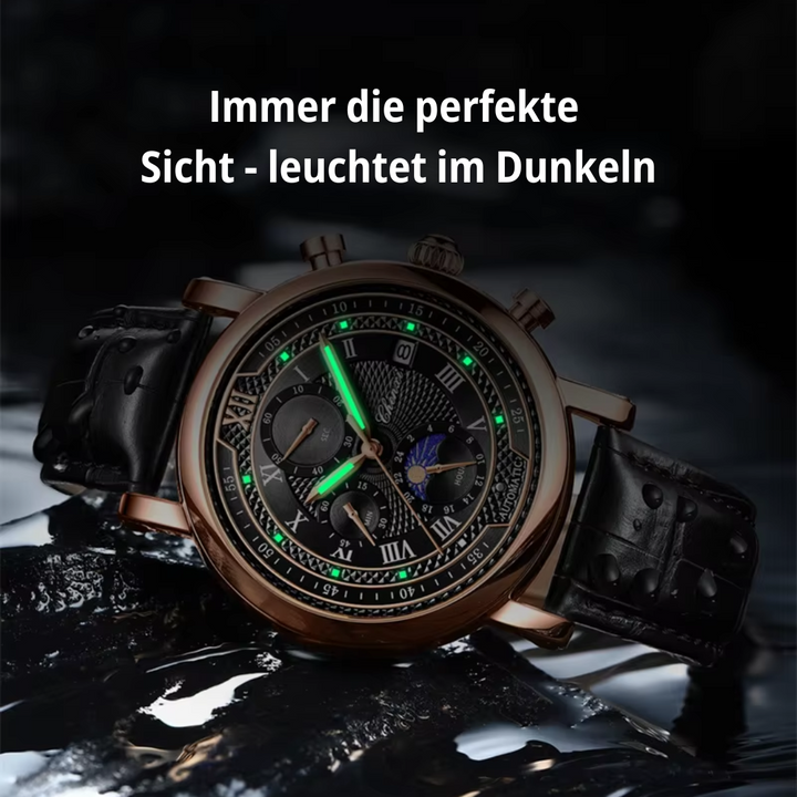 W&W Mode | Herren Armbanduhr Mit Lederarmband