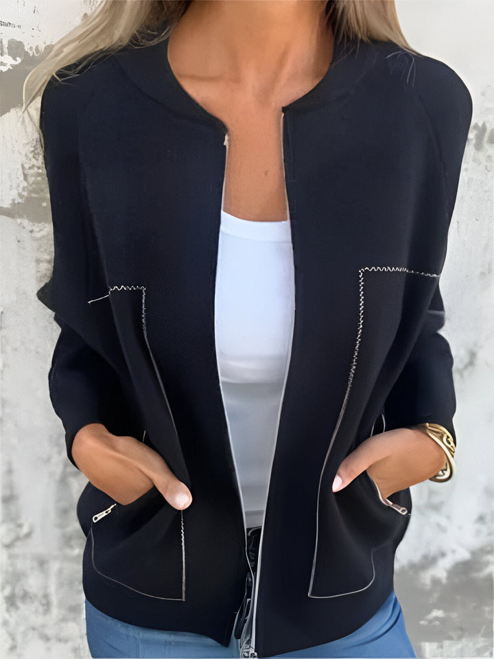 W&W Mode | Damen Zip Jacke Mit Taschen