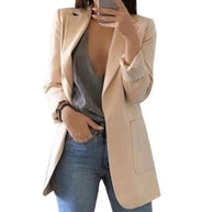 WW | Blazer mit Revers, Lange Passform
