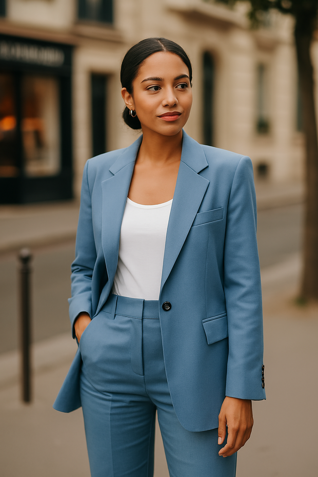 WW | Zweiteiler Anzug Eleganter & Bequemer Freizeitanzug Mit Weitem Schnitt