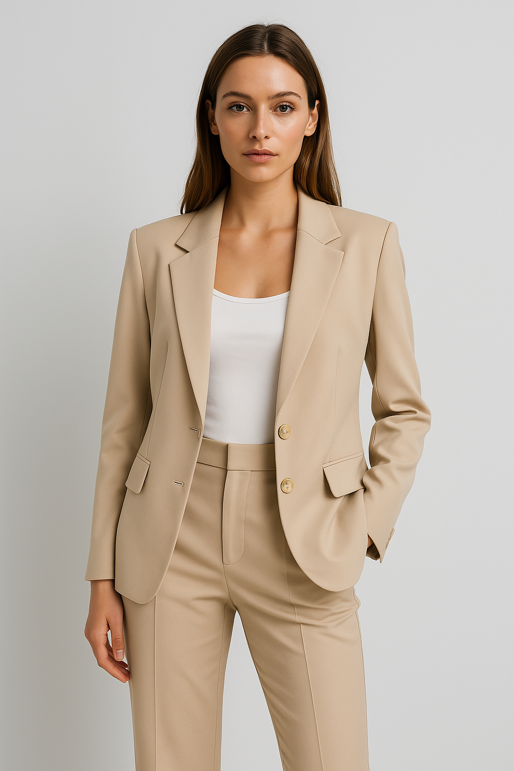 W&W Mode | Zweiteiler Anzug Eleganter & Bequemer Freizeitanzug Mit Weitem Schnitt