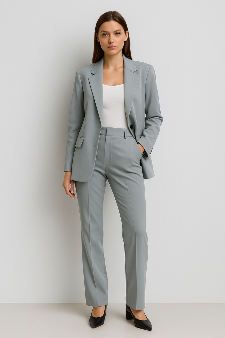 W&W Mode | Zweiteiler Anzug Eleganter & Bequemer Freizeitanzug Mit Weitem Schnitt
