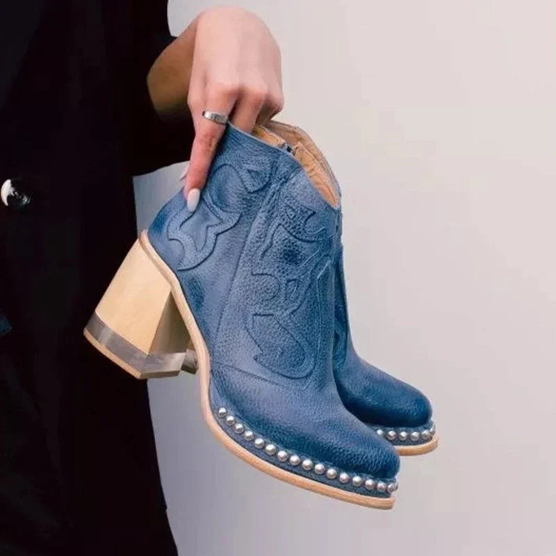 WW | Norwich bestickte Lederstiefel