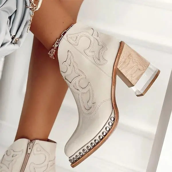 W&W Mode | Norwich bestickte Lederstiefel