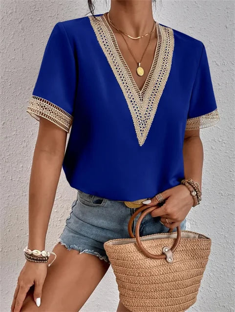 WW | V-Ausschnitt-Top im eleganten Stil