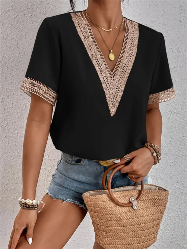 WW | V-Ausschnitt-Top im eleganten Stil