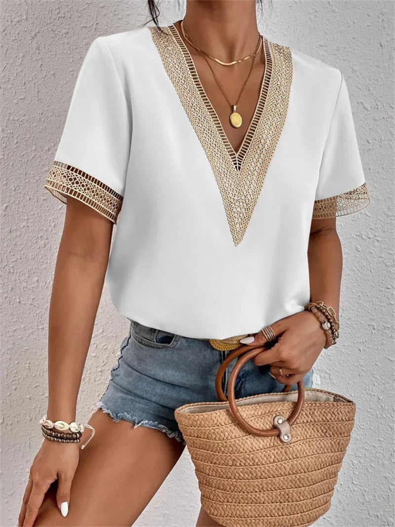 WW | V-Ausschnitt-Top im eleganten Stil